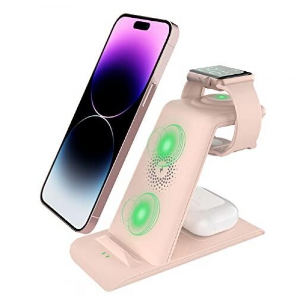 SPGUARD 3 in 1 Wireless Charging Station Compatibl...